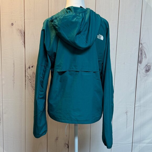 North Face Womens Flyweight Hoodie Jacket Teal Size M, Style NF0A4MF, EUC - Picture 2 of 11